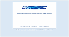Desktop Screenshot of cytospec.com